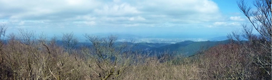 紫尾山から出水　天草方面を望む